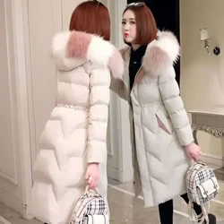Feather Coats Pambabaeng Down Jacket 2023 Korean Jacket para sa Kababaihan Magpapakapal Mahaba Cotton Jacket Winter Down Coats Pambabaeng Puffer Jacket