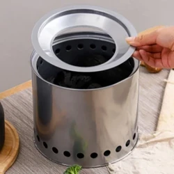 Iron woodstove Outdoor heater Barbecue grill Home heater Cooking Camping portable cookware Charcoal multifunction stovea