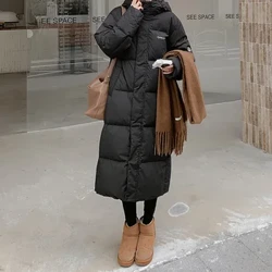 ITOOLIN Merched Achlysurol Parkas Turtleneck Côt Hir Tewychus Côt Loose Menywod Zipper Pocedi Côt Lawr 2023 Hydref Gaeaf
