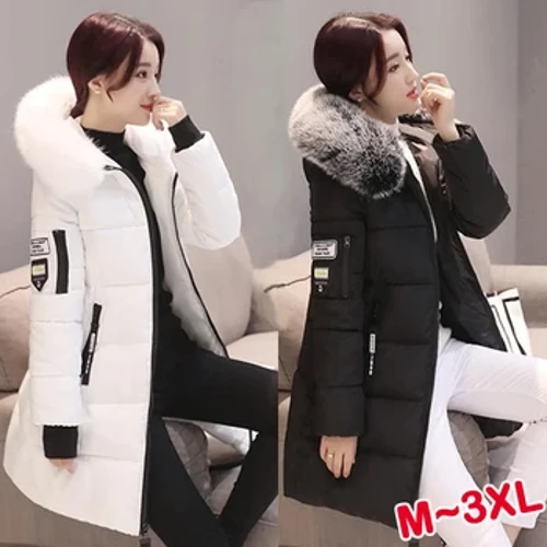 Áo khoác mùa đông dài vừa phải chất lượng cao dành cho nữ thường ngày xuống áo khoác ngoài trời mỏng xuống áo khoác Plus size S ~ 3XL