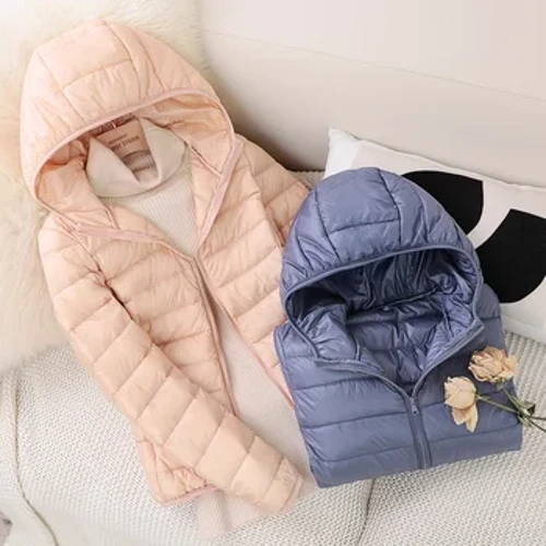 13 väriä 2023 Uutta Naisten Muoti Lyhyet Ultrakevyet Ohuet Pakattavat Puffer-takit Naisten Sweet Style Korean untuvatakit