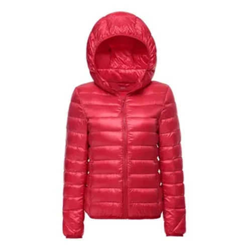 Jaket Puffer Pendek Wanita Berkerudung 2023 Kedatangan Baru 90% Bebek Putih Turun Musim Gugur Musim Dingin Ultra Ringan Tetep Mantel Anget