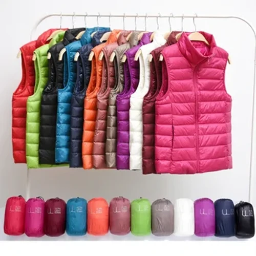 Baru 2023 Wanita Wanita Ultra Ringan Rompi Slim Tanpa Lengan Jaket Portabel Gadis Ringan Tahan Angin Rompi