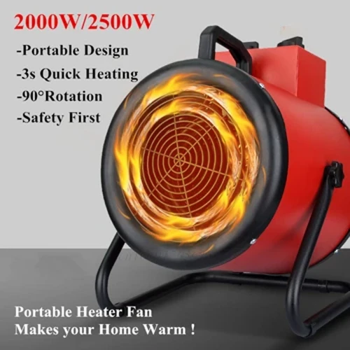 Máy sưởi nhà để xe di động Máy sưởi hiên ngoài trời Máy sưởi không gian nhiệt nhanh 3 giây với bộ điều chỉnh nhiệt 3 chế độ với bảo vệ quá nhiệt ngoài trời