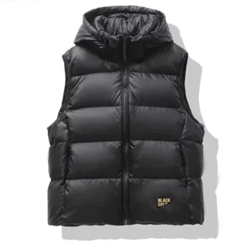 2023 Nová Duck Down Jacket Vesta Ženy Zimný Hrubý teplý kabát bez rukávov Čierna Tenká vesta Móda Ležérne Vetruodolná kabátová vesta