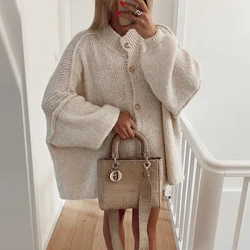 ʻO ka nui o ka Cardigan Paʻa Wahine Sweater maʻamau lōʻihi o ka ʻāʻī o ka umauma hoʻokahi ʻaʻahu wahine uʻi 2024 pūnāwai ʻoluʻolu ma luna o nā mea āpau.
