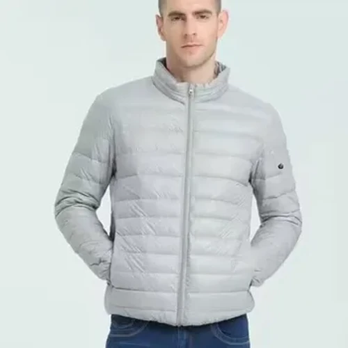 Grouss Gréisst Männer Fraen Mark Down Jacket nei Fraen Liichtgewiicht waasserdicht ausklappbar waarm Moud kuerz Down Mantel