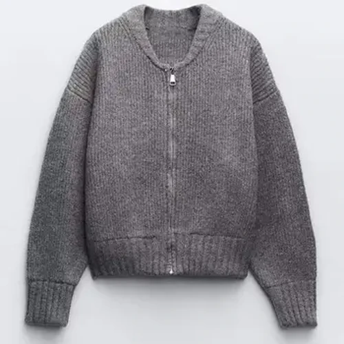 Faiga O-ua tama'ita'i Pu'upu'u Cardigan Retro Sipa U'u lima lalaga Su'ega Fa'afa'afafine 2024 Fa'a'ala'au Ta'a'ese'ese Ma'a'a Suavai Patchwork.