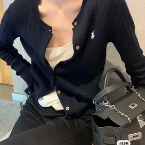 2023 New Cardigan Kasmir Wanita Musim Gugur dan Musim Dingin Cardigan Kasmir Sweater Mantel