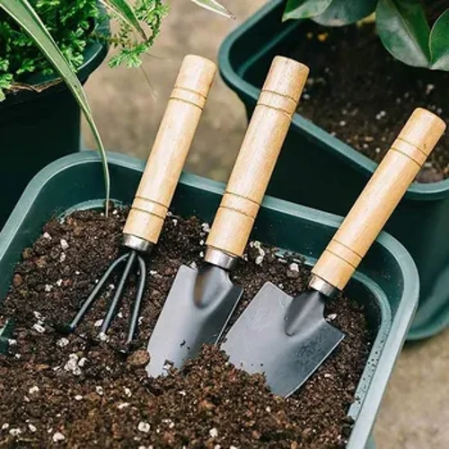 3Pcs/Set Mini Garden Tool Set Para sa Mga Halaman sa Hardin Flower Pot Cactus Vegetables Paghuhukay Weeding Indoor Maliit na Halaman Mga Tool sa Hardin