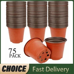 75 Chiếc Linh Hoạt Vật Có Chậu Ươm Hạt Giống Bắt Đầu Chậu Nhựa Hoa Vật Có Hộp Đựng Hút Mật Cây Con Cắt Cấy Ghép