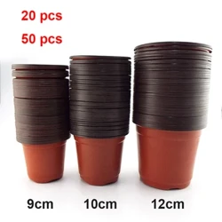 Ince kesit Saksı Plastik Büyümek Kutusu Ev Bahçe Bitkileri Için Düşmeye Dayanıklı Tepsi Fidanlık Fincan Nakli Çiçek saksılar D4