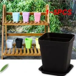 1 ~ 5 STKS Schotel Functioneel Duurzaam Aantrekkelijke Willekeurige Kleur Veelzijdig Geassorteerde Kleur Plantencontainer Veelzijdige Plantenbak Met Schotel