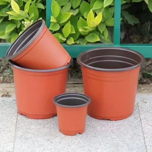 Plastik bitki saksıları, fide çiçek bitki kapları ve bitki etiketli tohum başlangıç ​​saksıları