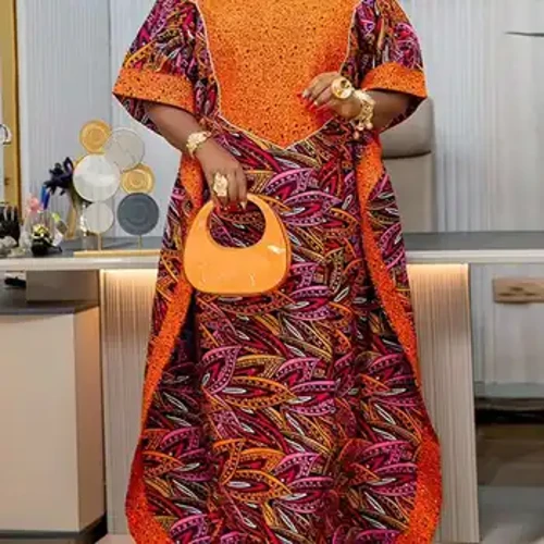 VONDA Plus Size 5XL Bohemian Women Printed Pitkä Sundress Puolihihainen Rento Löysä Maxi Mekko Ylisuuri Kaftan Holiday Vestidos