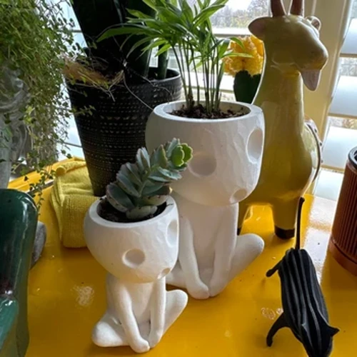 Kawaii Pohon Elf Pot Pot Kodama Berkebun Pot Kecil Dudukan Tanaman Udara Pemegang Tanaman Pot Bunga Pot untuk Tanaman Dalam Ruangan