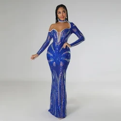 2023 Mavazi ya kifahari ya Wanawake ya Sequin ya Mermaid Mavazi ya Harusi Mavazi ya prom Mavazi Rasmi ya Karamu