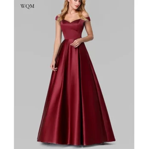 WQM elegáns női estélyi ruha szexi, magas derekú, maxi ruhák női butik báli Quinceanera ruhák női ruhák
