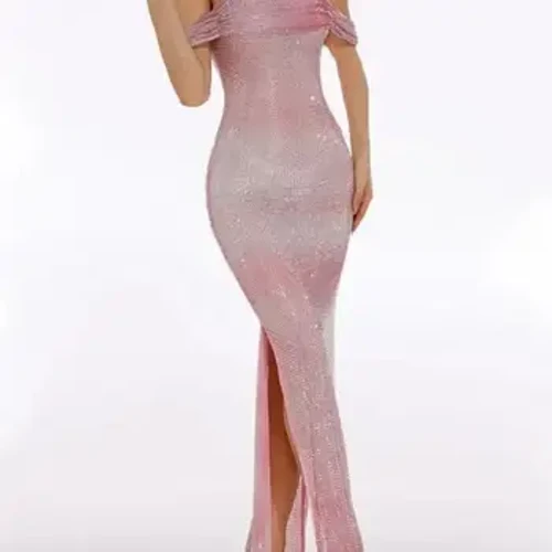 Rochii de petrecere elegante pentru femei de lux rochii de seară de primăvară 2024 cu foraj fierbinte rochie de femei la modă ținute cu umeri