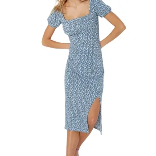 Vestido ajustado informal corto a media pierna Floral para mujeres/niñas Trendyol