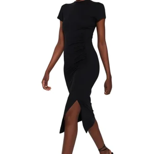 Trendyol Fraen / Meedercher Plain Midi Short Day / Night Slim Kleed