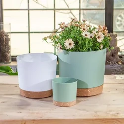 CHẬU trồng cây, CHẬU lớn nhẹ dành cho cây trong nhà và cây ngoài trời, CHẬU nhựa lớn có hệ thống thoát nước