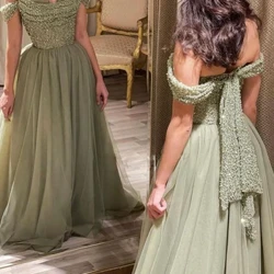 Saudi Arabien Elegant Abendkleeder Schatz Pailletten Prom Kleeder Zipper Réck Ruched Tulle Long A Line Abendkleeder
