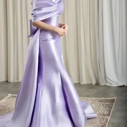 Vestidos de fiesta de arabia saudita lilas cuentas
