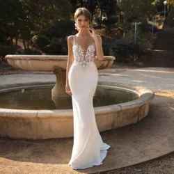 Jynsy süýtli toý köýnekleri 2024 Spagetti gaýyşlar dakylýan krujka gelin köýnegi Yzygiderli Boho toý lybasy Vestidos do novia