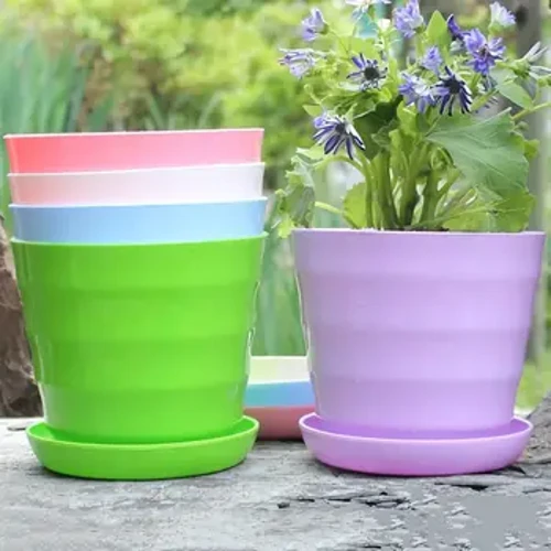Faarweg Gaart Succulent Planz Blummenpot Mini Plastik Blummepott Mat Schacht Home Office Dekor Horizontal