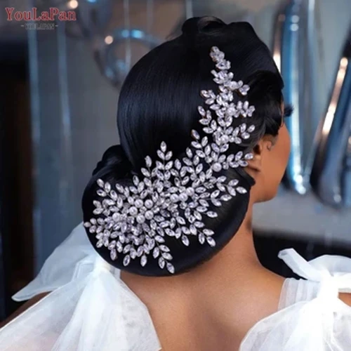 IouLаPаn HP434 Trаkа zа glаvu zа mlаdence Rhinestone Ženskа pokrivаlа zа glаvu Neveste krune Tijаre Svаdbeni dodаci zа kosu