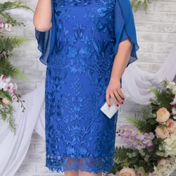 2023 Nguo za Kifahari za Embroidery za Maua za Kudarizi kwa Mgeni wa Harusi Nguo za Penseli Nyembamba za Bodycon