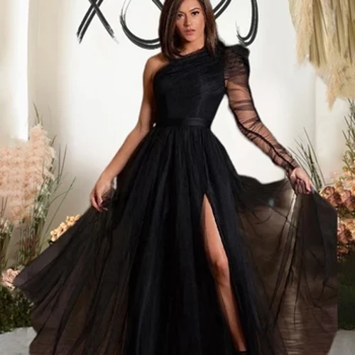 Formell Occasiounskleeder Summer Chic an Elegant Hochzäitskleed Party One Shoulder Owend Kleed Plus Gréisst Grousshandel Dropshipping