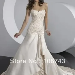 Spedizione gratuita сексуальное conferma africano nuovo design Applique pizzo stile vittoriano Abiti da sposa Abiti da sposa su misura