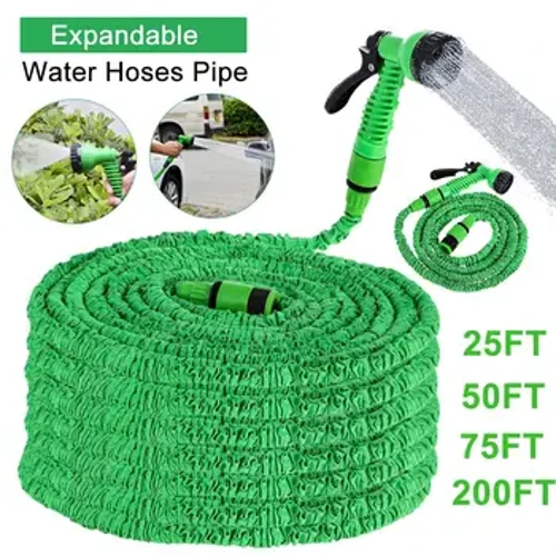 Hose Paipu Mālaʻi Hiki ke hoʻonui ʻia i ka wai hose Magic Hose 7 mau hiʻohiʻona wai pū Sprinkler no ka hoʻomaʻemaʻe kaʻa i nā lako kīhāpai waho.