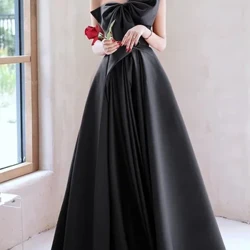 Elegantes temperamentvolles Ballkleid mit Schleife, drapiert, einschulterig, trägerlos, überkreuzt, mit Schnürung, Abschlusskleid, trendige Party-Abendkleider