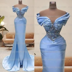 Aýal-gyzlar üçin ajaýyp Elegant Mermaid Agşam köýnekleri Egninden ýalpyldawuk Süýji Söýgüli Formal Moda Party Prom Gown 이브닝 드레스