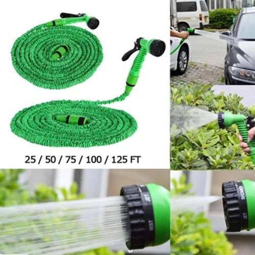 25FT-200FT Garden Hose Expandable Magic Flexible Water Hose with 7 Patterns Sprayer Plastic Hoses Pipe Watering Car Wash Spray