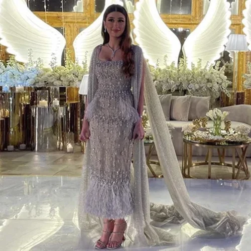 Şaron Said Bling çal süýtli arap agşam köýnegi, Lýuks ýelekli Dubaýda aýallar toý dabarasy SS279 üçin resmi köýnekler