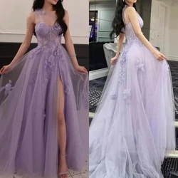 Promise Prom Dress Ả Rập Saudi Phong cách hiện đại Trang trọng buổi tối Một vai bóng Gown Appliques Tulle Bespoke váy dịp lễ