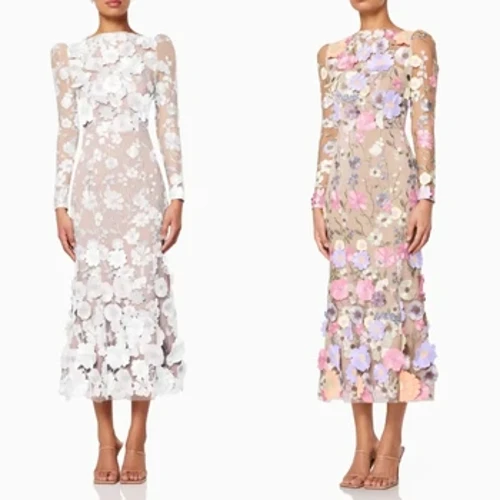 Rochie de bal de absolvire cu aplicații din satin pentru întoarcerea acasă, linie A, guler înalt, rochie de ocazie la comandă Rochii midi Arabia Saudită
