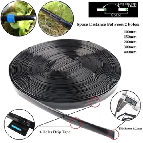 20~100M 16mm 1-Hole Micro Irigation Tape Drip Plants Soaker Soaker Soaker Greenhouse Farm Tape Watering Agricultural System