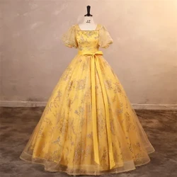 فستان أشلي غلوريا فيستدوس للحفلات الذهبية فساتين Quinceanera ترتر لامع فستان رسمي للحفلات صور حقيقية رداء De Bal 2024 جديد
