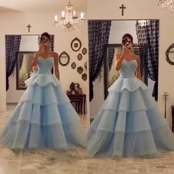 Retro Sweetheart Ball Gown Sweep/Brush Quinceanera kleidid Layered Net/Tülli pidulik sündmus платье вечернее блестящее в по