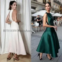 Váy Homecoming màu xanh lá cây cho phụ nữ Đảng dài đến mắt cá chân Hở lưng thanh lịch Trang phục trang trọng của người nổi tiếng