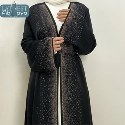 Gwisgoedd Hir Moethus Abaya Dubai Diemwntau Arddull Parti Gorgeous Modestrwydd Mwslimaidd Gwisg Islam Khimar Kebaya Ramadan Kimono