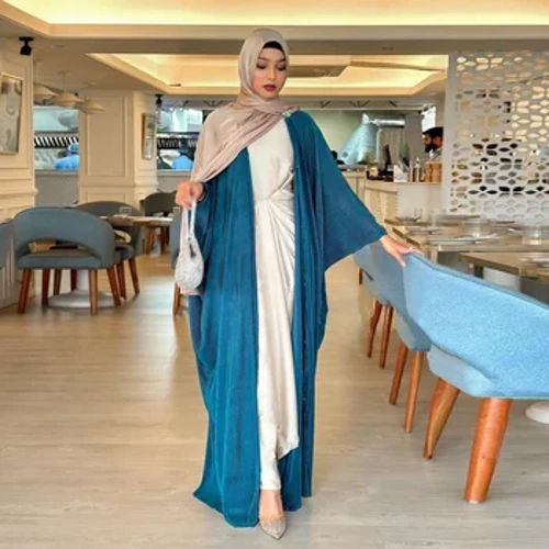 Eid Loose Open Abaya Women Musulman Rochie lungă Kimono Khimar Ramadan Hijab Abaya Kaftan Kebaya Jilbab Dubai Robe Islam îmbrăcăminte