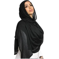Voile Femme Musulmane Kebaya Hijab Viscose Hijab Merched i Fenywod Mwslimaidd Cotwm Hijab Ffasiwn Hijab Sgarff