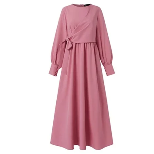 Musliminaiset Rento pitkä mekko Elegantti Lady Abaya Islamic Fashion Caftan Marocain Femme Dubai Turkki Iltapuvut Kebaya