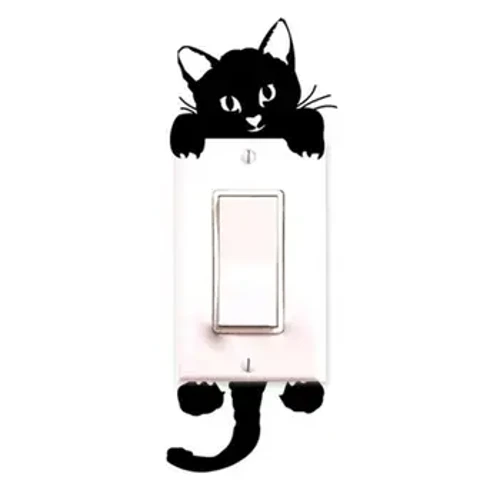 Mados 3D Cats Tualeto lipdukai Puikus gyvūnas Sieninis lipdukas Gražus Mėlynas Kačių Namų Dekoras Menas PVC Vinilo Vonios Apdaila Atsparus Vandeniui